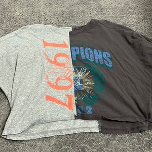 Cropped boyfriend tee from Aeropstale. Size L. (large)